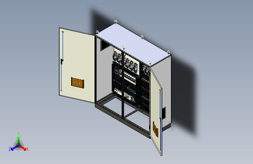 双柜组装刀开关风机+消防风机控制柜