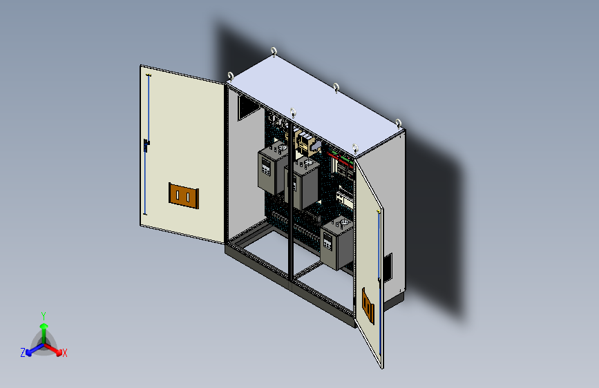双柜组装软启动630A控制柜