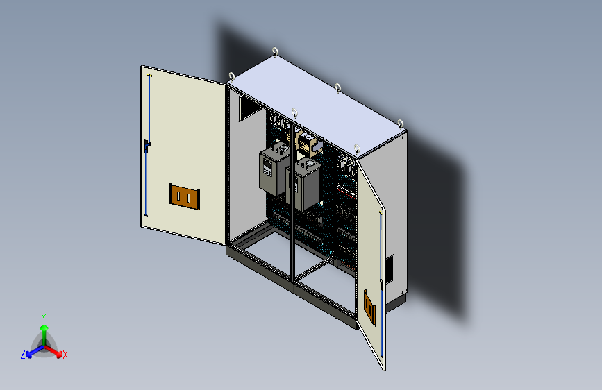 双柜组装软启动风机控制柜 56297