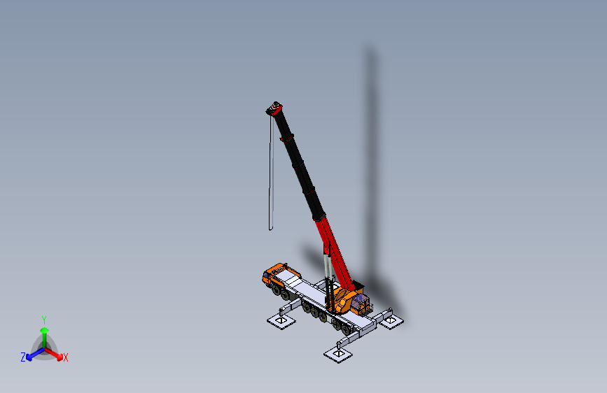 650吨汽车吊模型