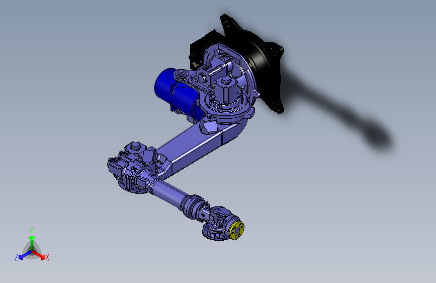安川MH250II搬运码垛关节可运动机器人模型