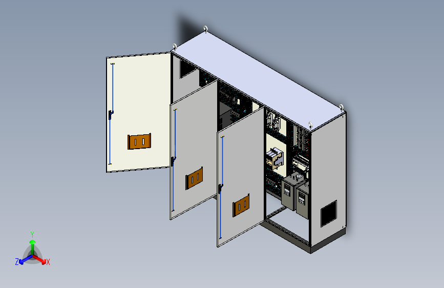 钣金柜630A、PLC软启动控制柜 71552