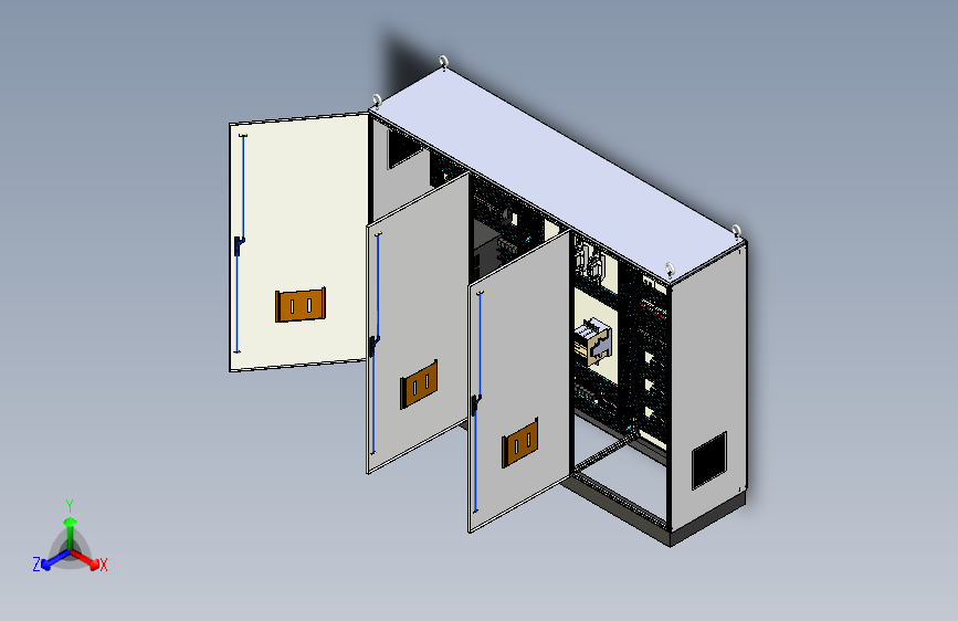钣金柜plc接触器不带延时控制 71556