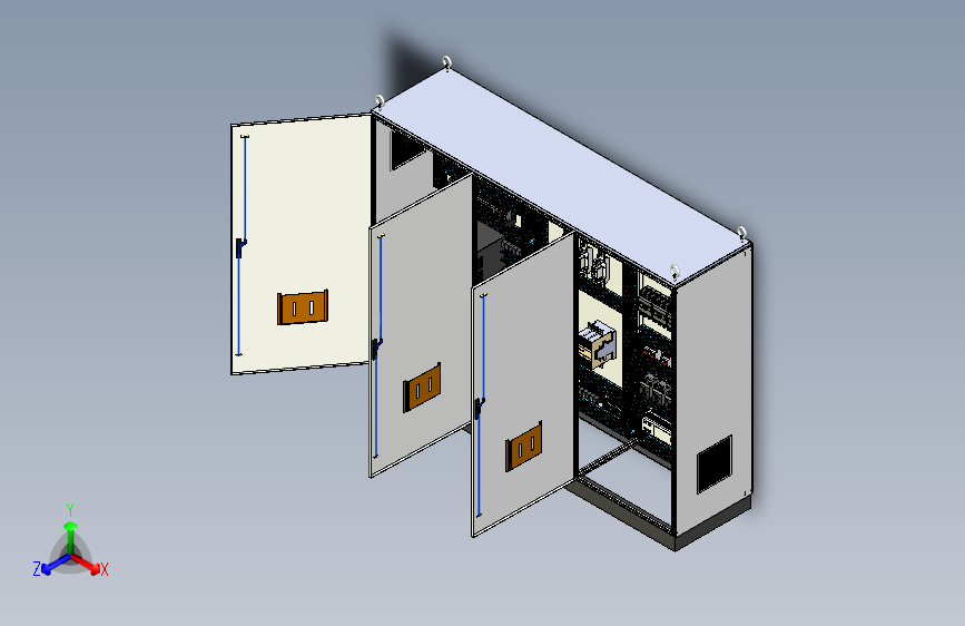 钣金柜变频器、刀开关plc控制柜 71553