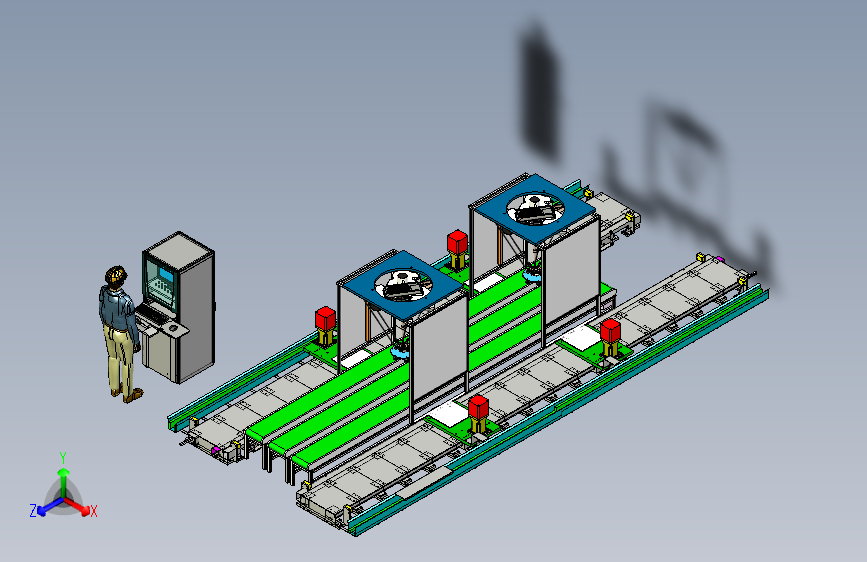 并联分拣机器人自动化作业模拟