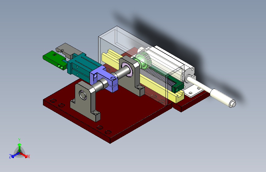 齿轮齿条翻转机构