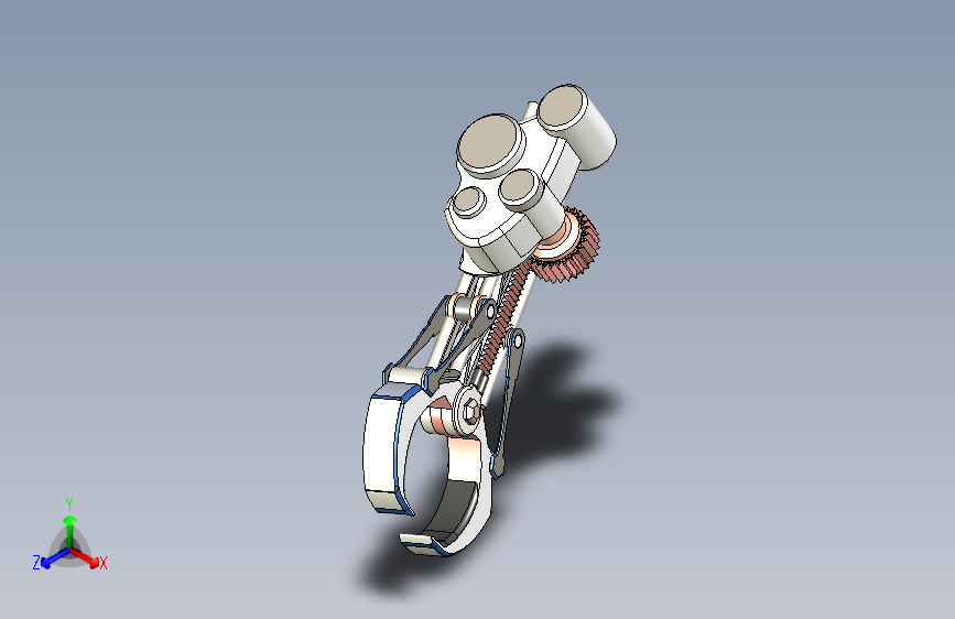 齿轮齿条型夹爪