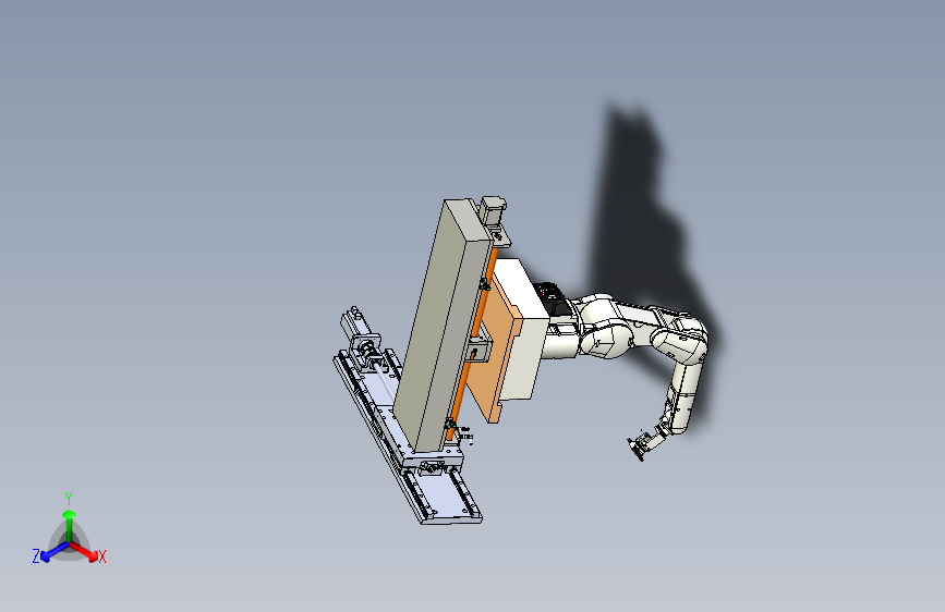带有双轴移动导轨的取料机械手