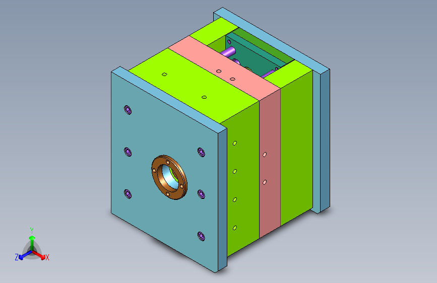 东风天龙前保险杆大灯罩注塑模具设计