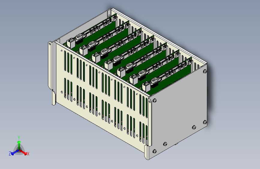 非常详尽的电路板箱装配体组件