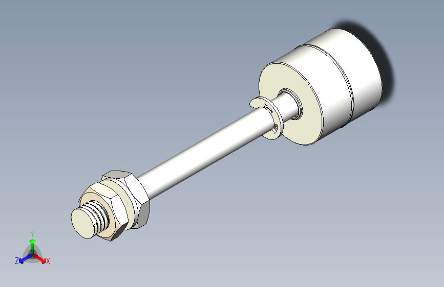 浮子液位开关（零部件+实物图）3D