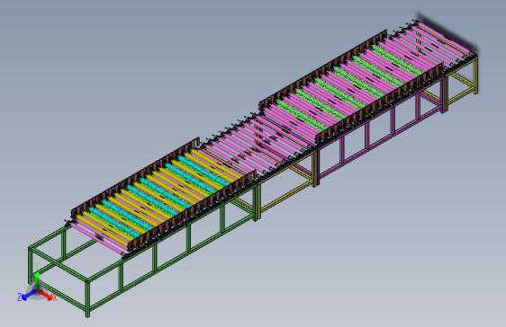 钢化玻璃自动清洗滚筒线