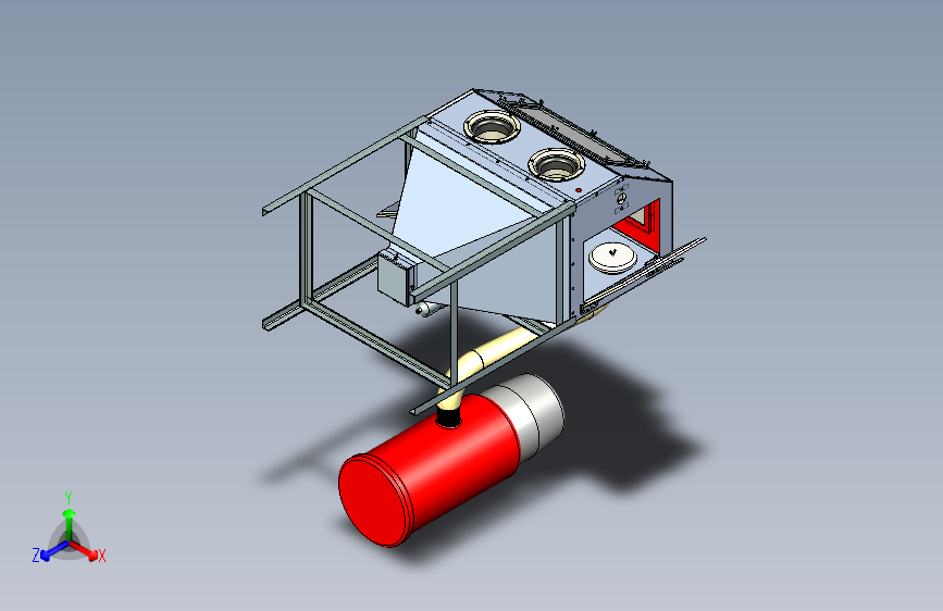 合金除锈喷砂氧化机设计