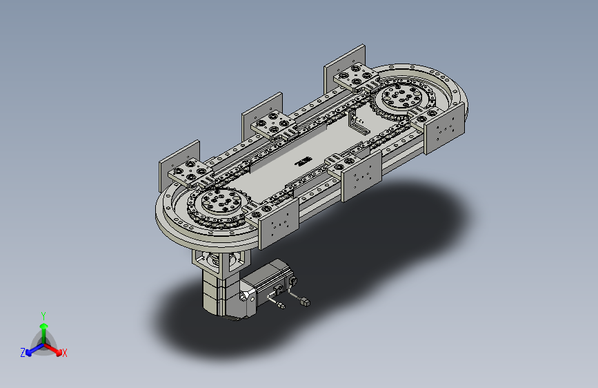 环形导轨输送线非标6工位定制