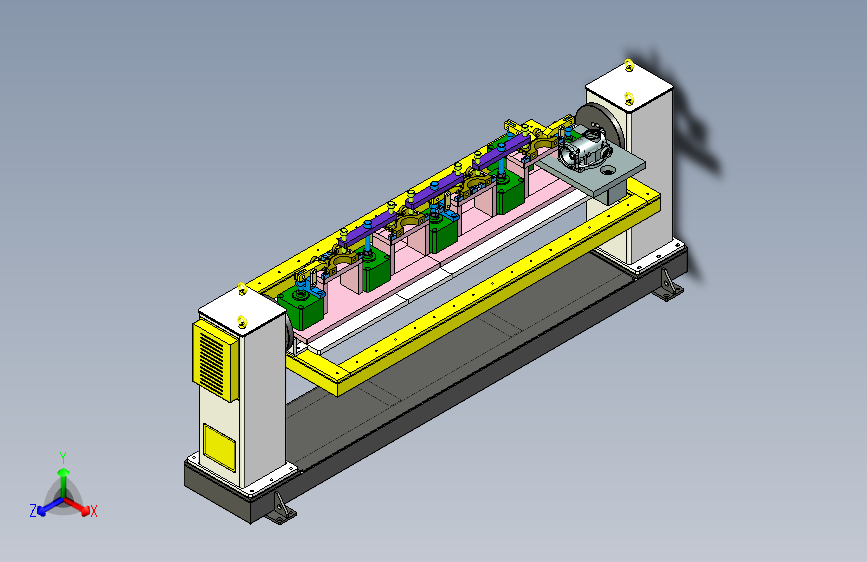 检测工装与变位机机构