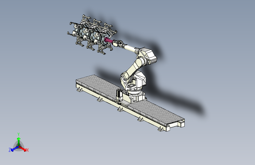 可横向移动的管材抓取机械手