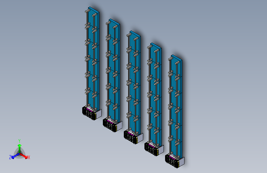 可升降的滚筒运输AGV模拟