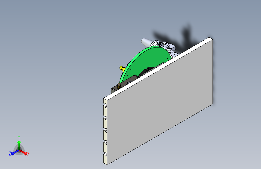 利用四轴和侧铣头加工侧面孔工装