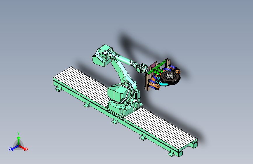 轮胎的移动式抓取机械手