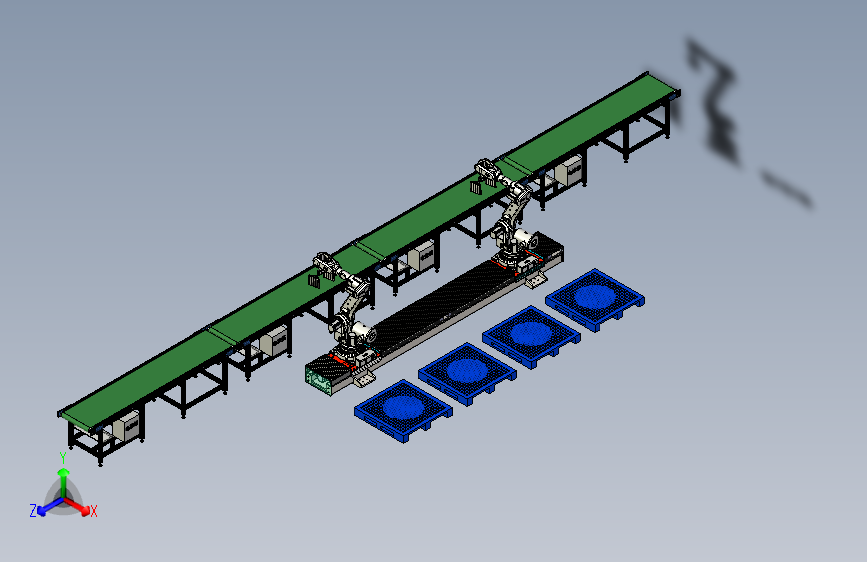 码垛机器人生产线搬运模拟