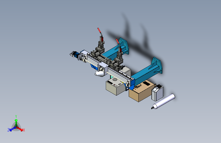 门架式双焊枪设备机构