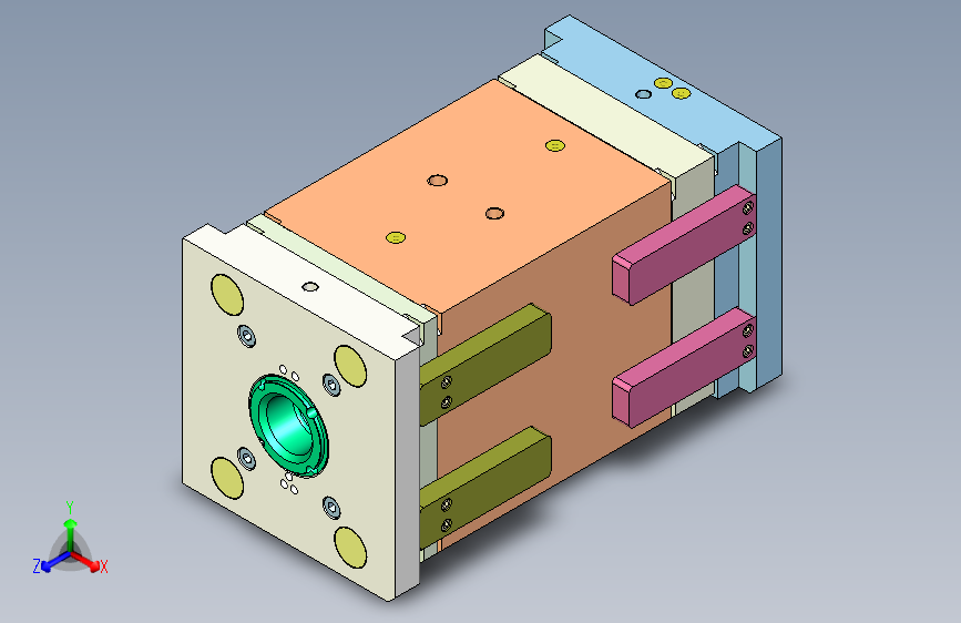 喷管（无针板+深腔螺旋运水）3D模型