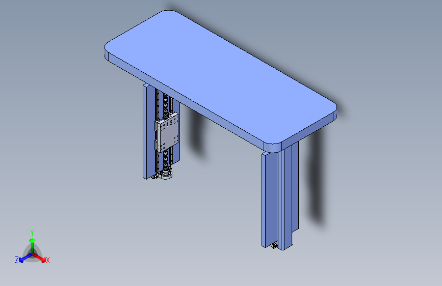 双滑台同步升降机构