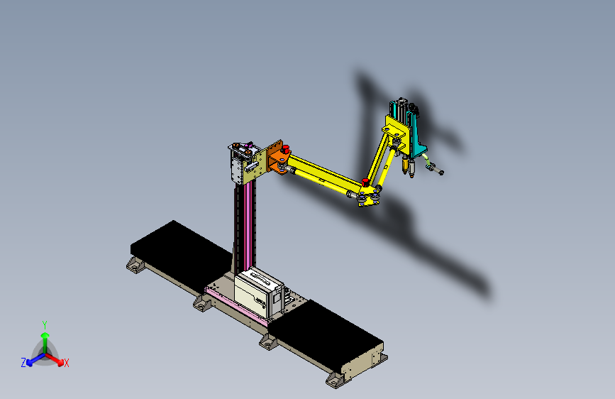 移动升降式拧紧力臂机构