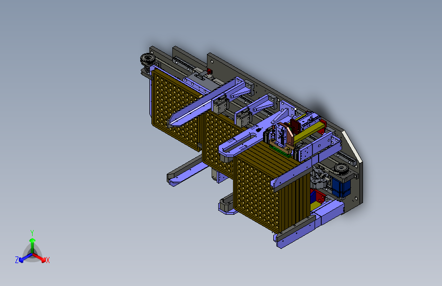 自动上下托盘机构