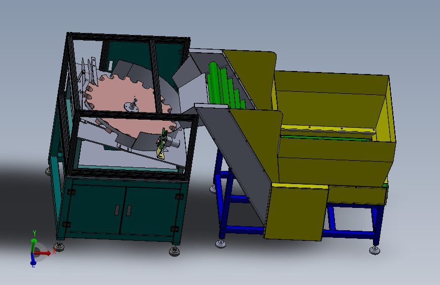 自动理瓶机设计及仿真三维SW+CAD图纸