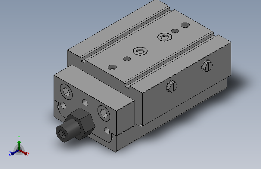 MXQ20 气动滑台（循环式直线导轨）双缸型[MXQ20A-20-ZP]