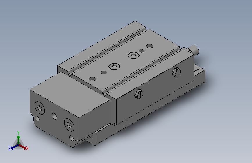 MXQ20 气动滑台（循环式直线导轨）双缸型[MXQ20A-30-ZH1]