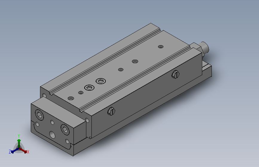MXQ20 气动滑台（循环式直线导轨）双缸型[MXQ20A-75-ZB3]