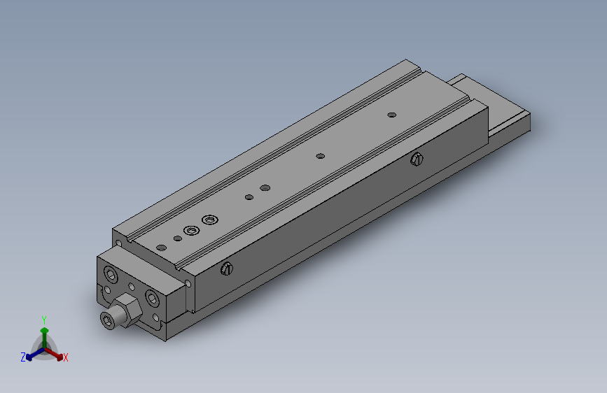 MXQ20 气动滑台（循环式直线导轨）双缸型[MXQ20A-150-ZC3]