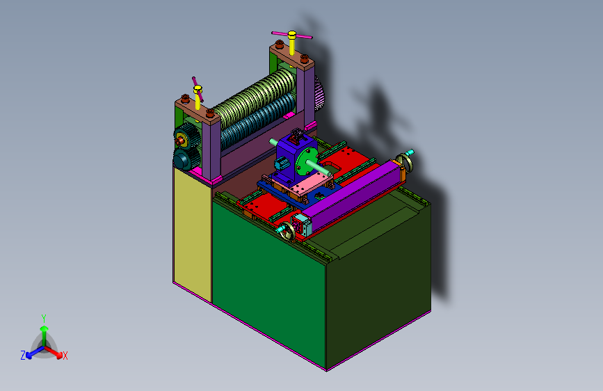 便于调节的卧式轧尖机