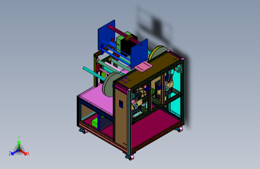 标签生产用可调节复卷机