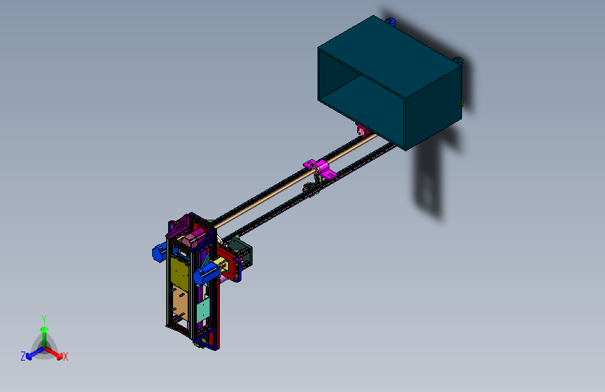 大型薄壁筒检测装置机械结构