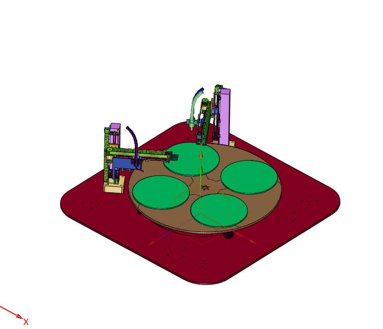 蛋糕彩色膏状辅料自动挤绘裱花机
