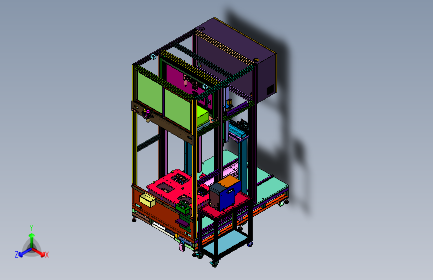 大型工件四轴打螺丝机