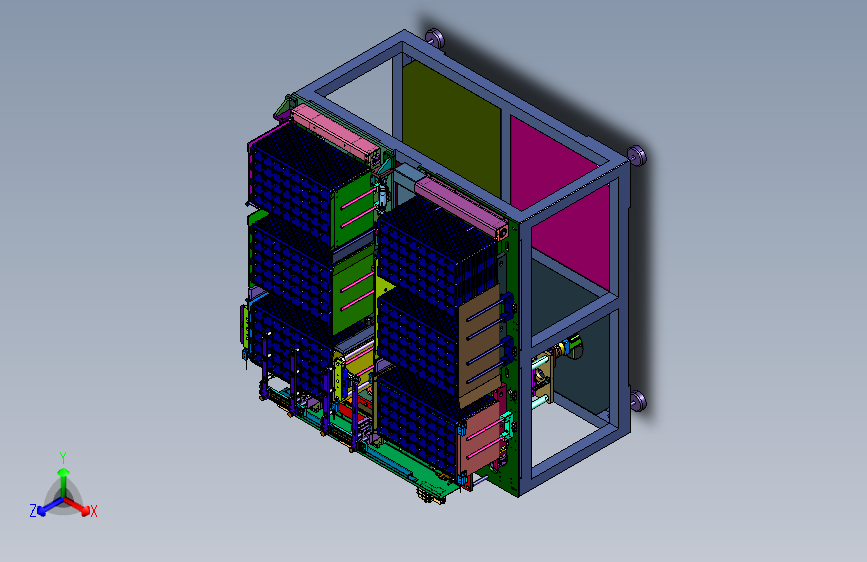 电子元器件料盘收堆装置