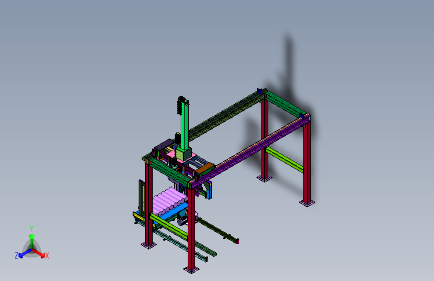 短行程挤压机前上棒机械手