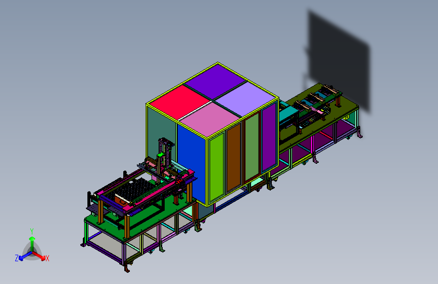 方形电池模组前后端板上线机