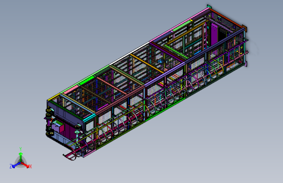 进料功能的升降机吊笼