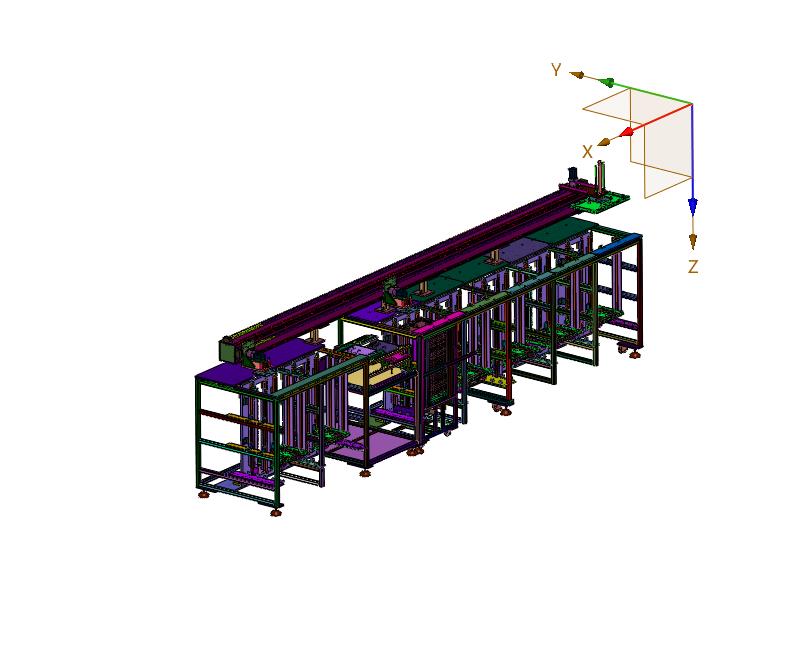 料盘叠放及锂电池成品下料装盘设备