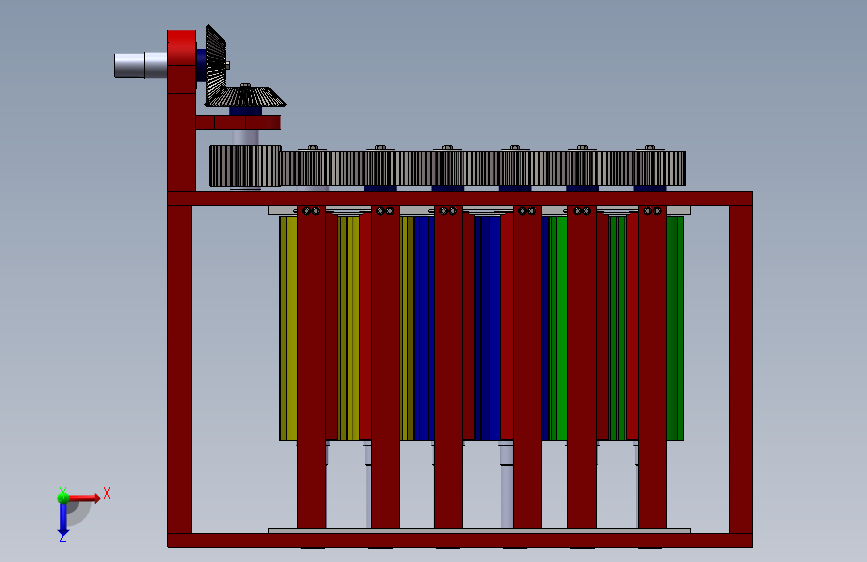 玉米秸秆保留型收割机的秸穗处理系统的设计说明书及全套图纸