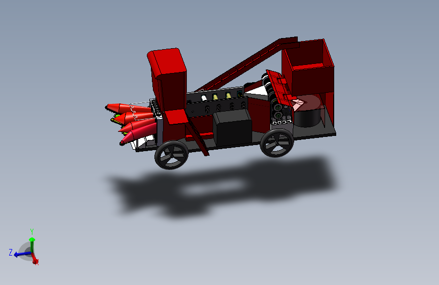 玉米秸秆保留型收割榨汁机的总体设计及优化说明书及全套图纸