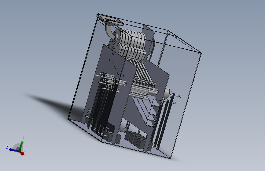 硬币分类包装机3d