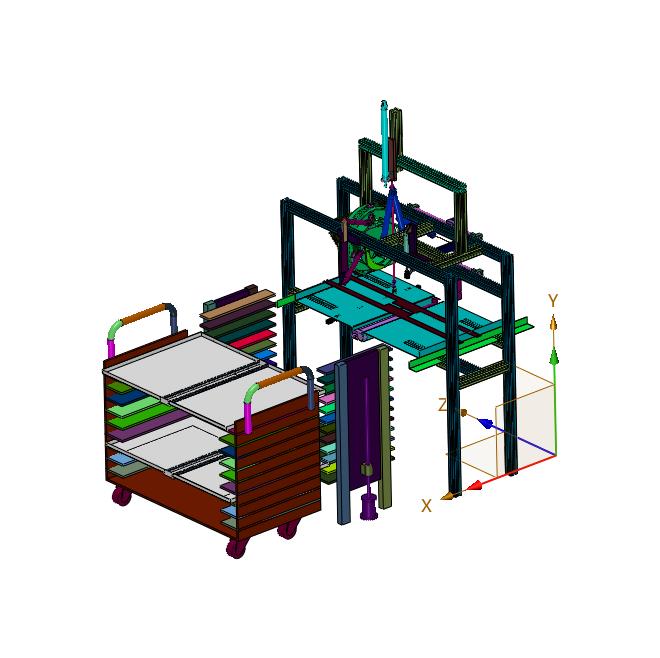 海带成排垂直夹苗的装置