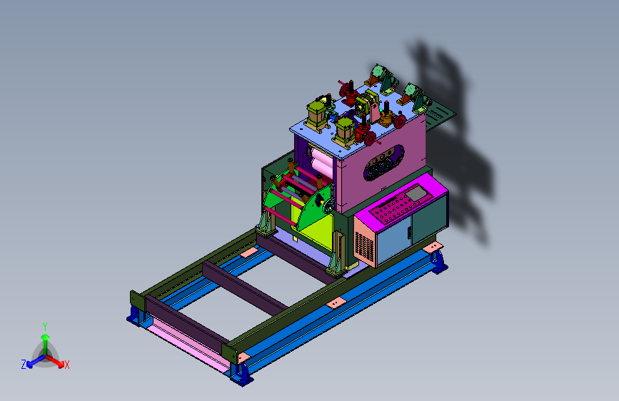 机柜加工用便于上料的校平机