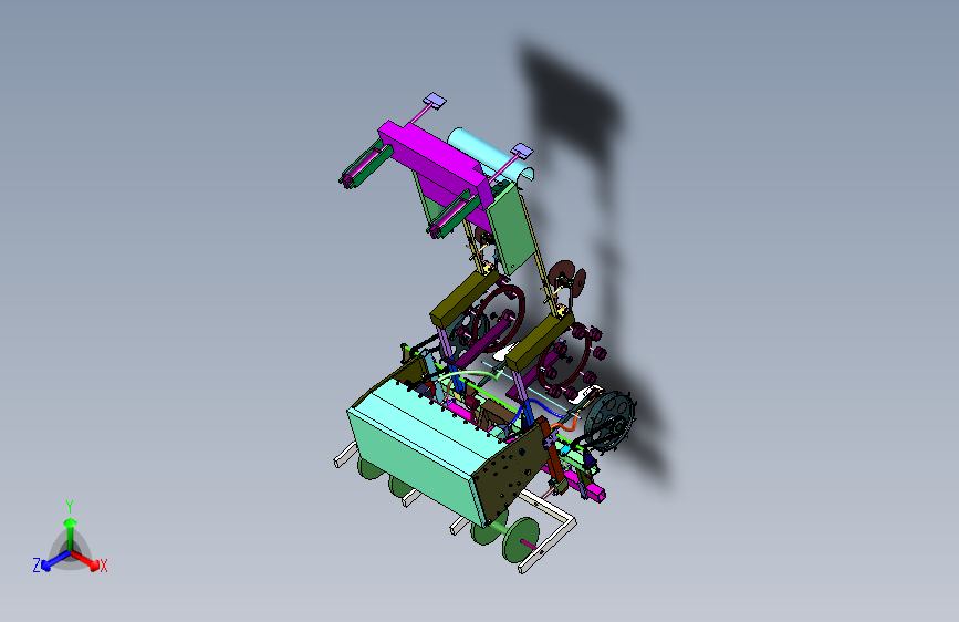 能够进行分苗的农业用播种车